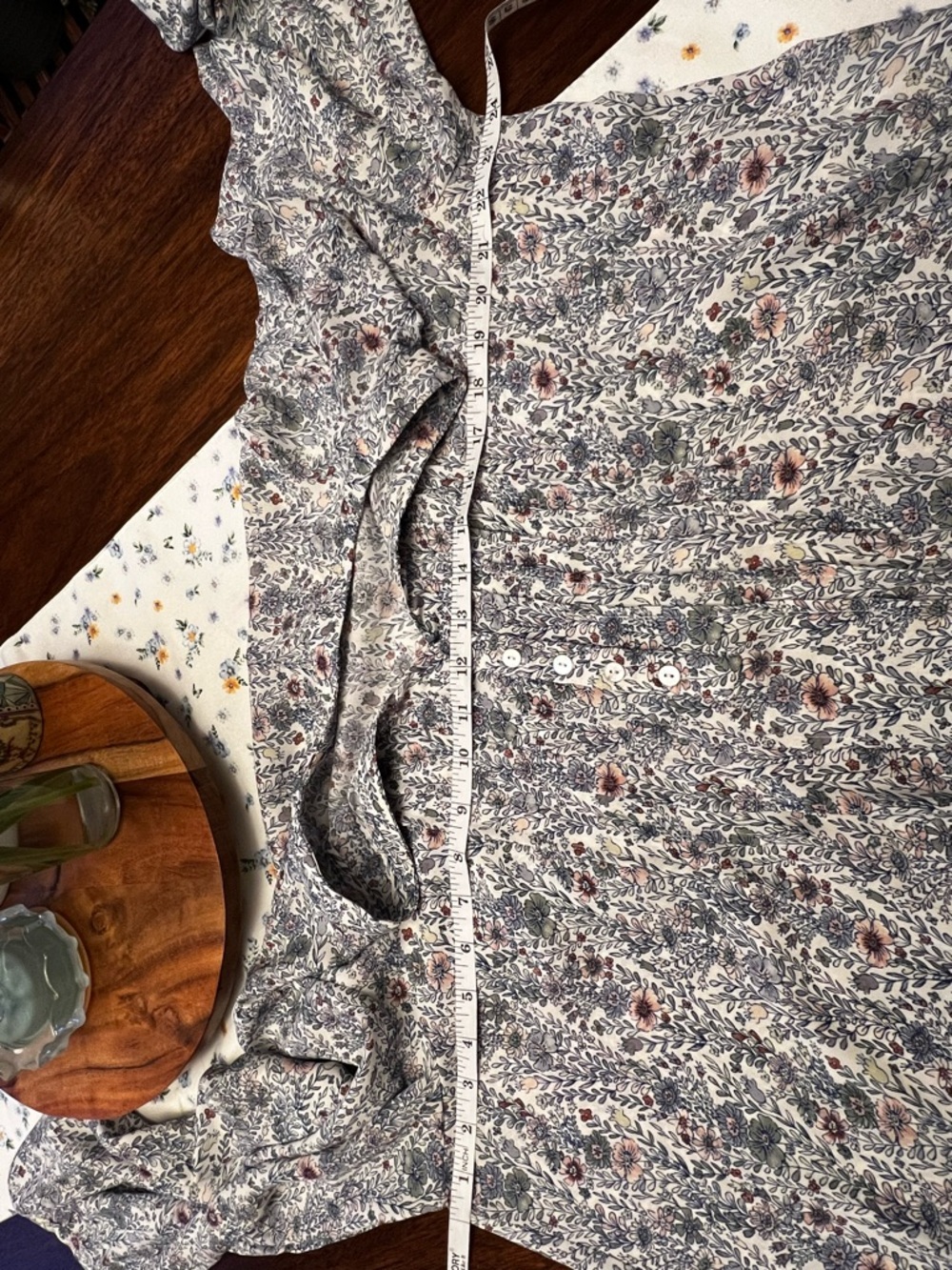 Women’s Rose & Olive plus size floral blouse 1X - Picture 6 of 8